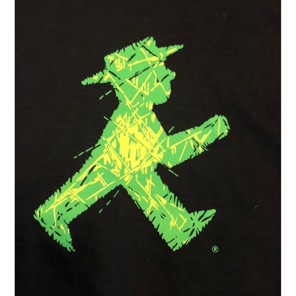 Ampelmann Berlin Organic Cotton T-Shirt With Green Walking Man Graphic Black Lrg - Picture 2 of 9